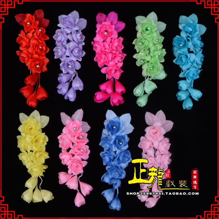 南宫鬓花头饰小花头花 真丝绢花