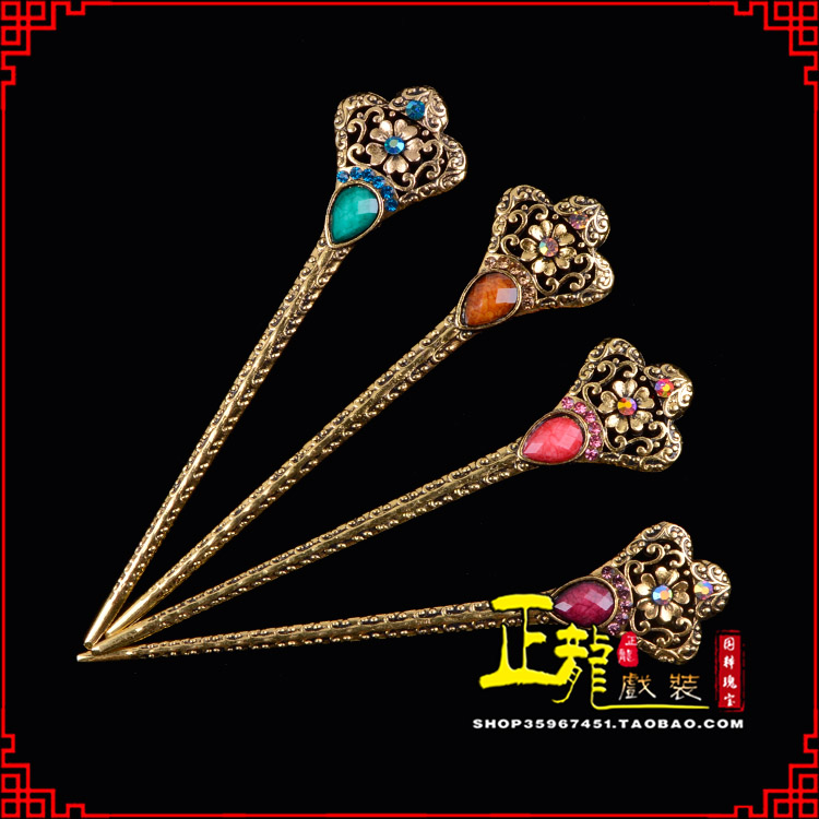 南宫头饰老旦青衣员外夫人簪子 老旦发簪