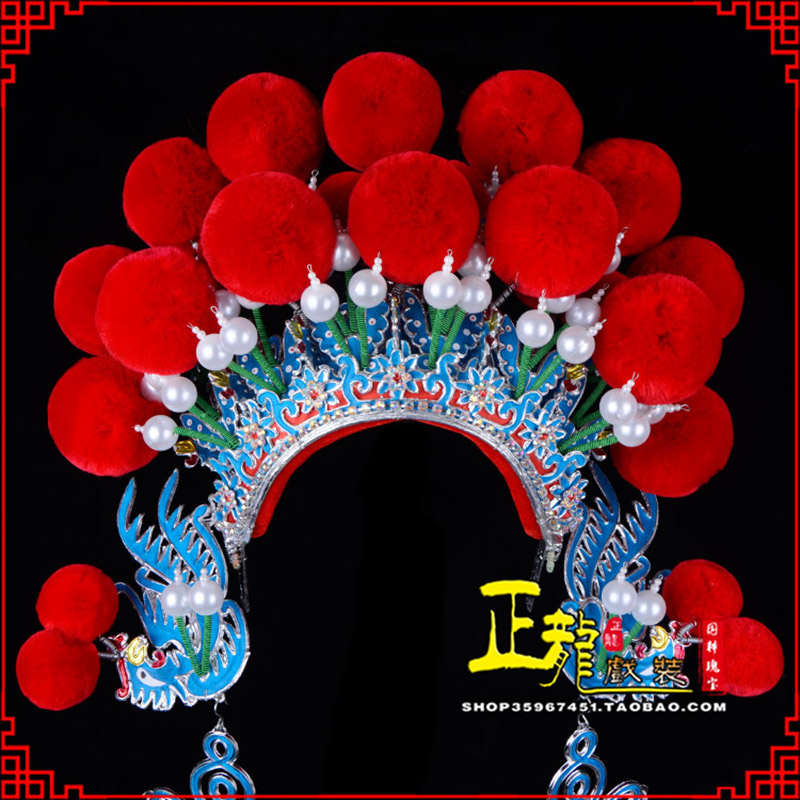 南宫戏曲盔帽武旦穆桂英花木兰女将 中档七星帽